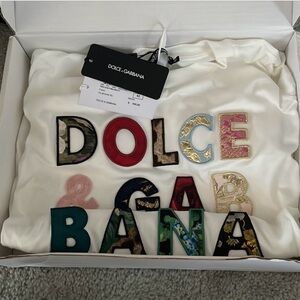 Dolce and gabbana patch tshirt